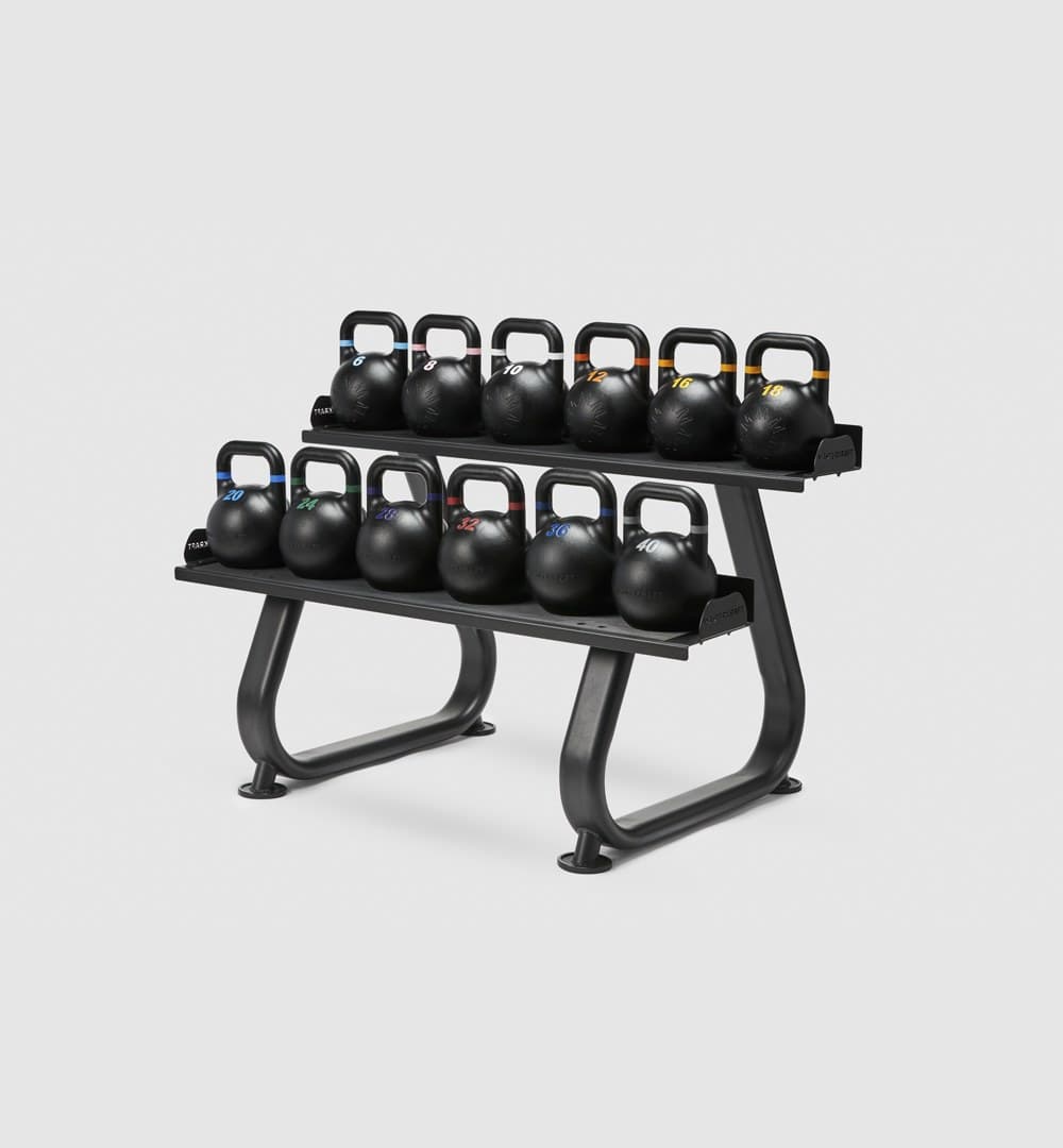 Competition Kettlebells (Set of 12) - 250kg & Rack