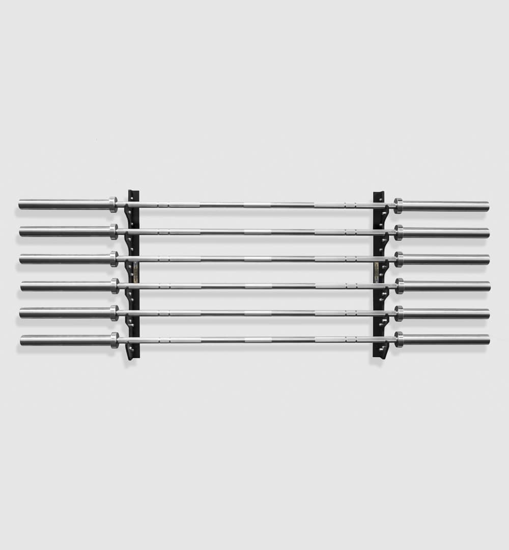 Horizontal Barbell Storage Rack (6 Bar) (Wall Mounted)