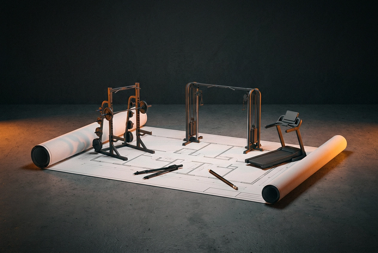 Professional header image for industry analysis: Commercial Gym Fit-Out in New Zealand: What Franchise Net...