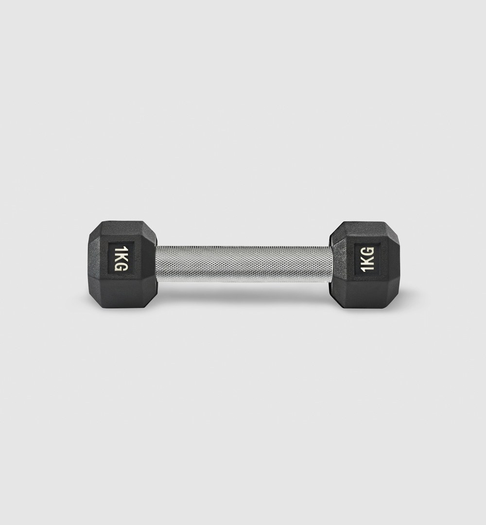 Premium Rubber Hex Dumbbell