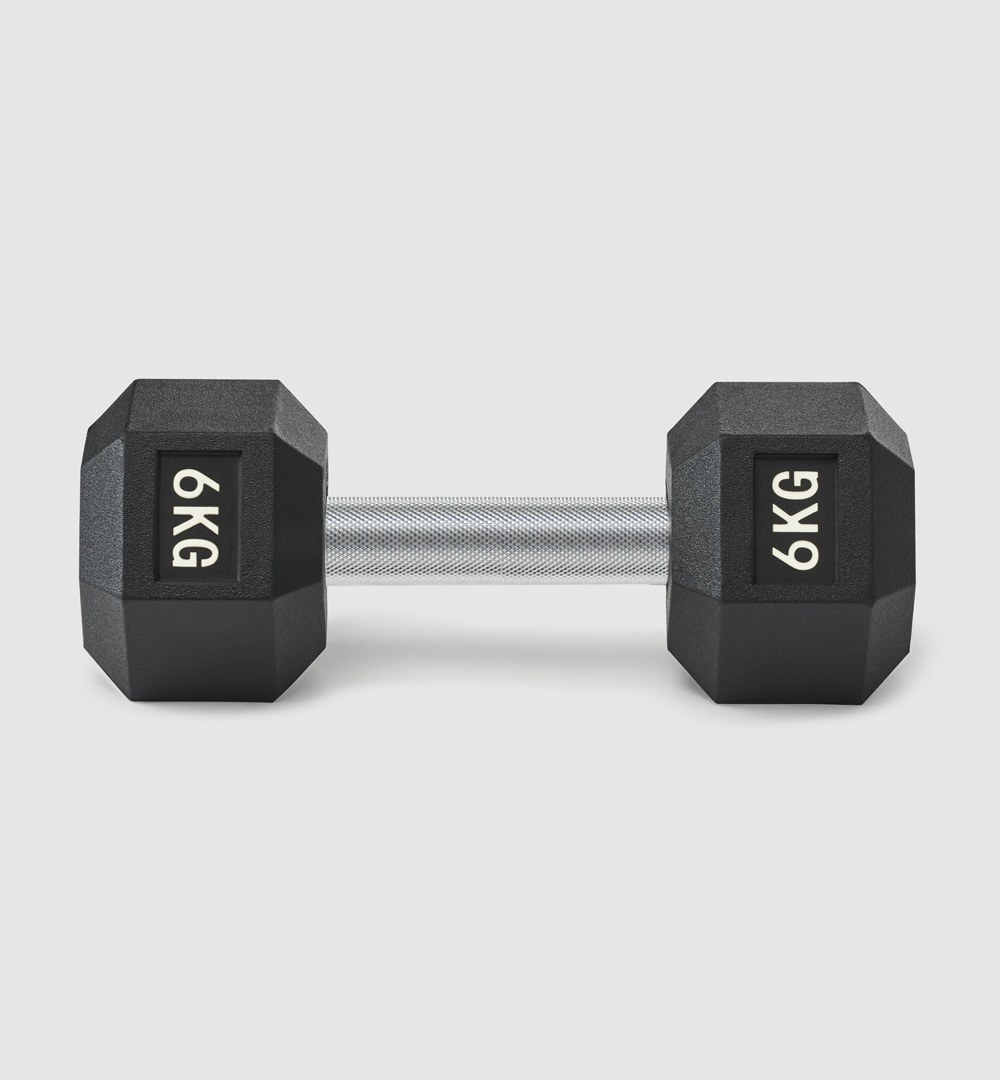 Premium Rubber Hex Dumbbell