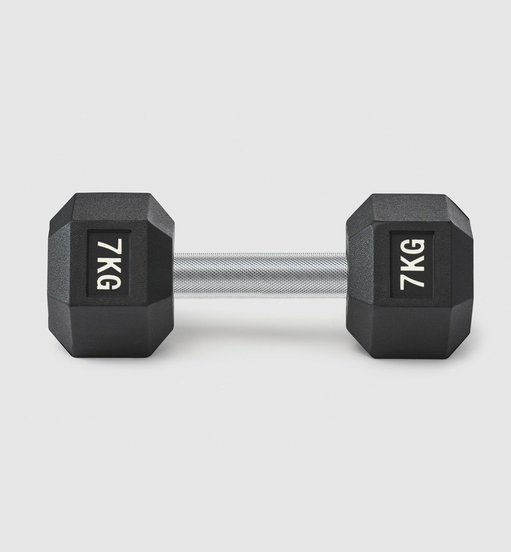 Premium Rubber Hex Dumbbell