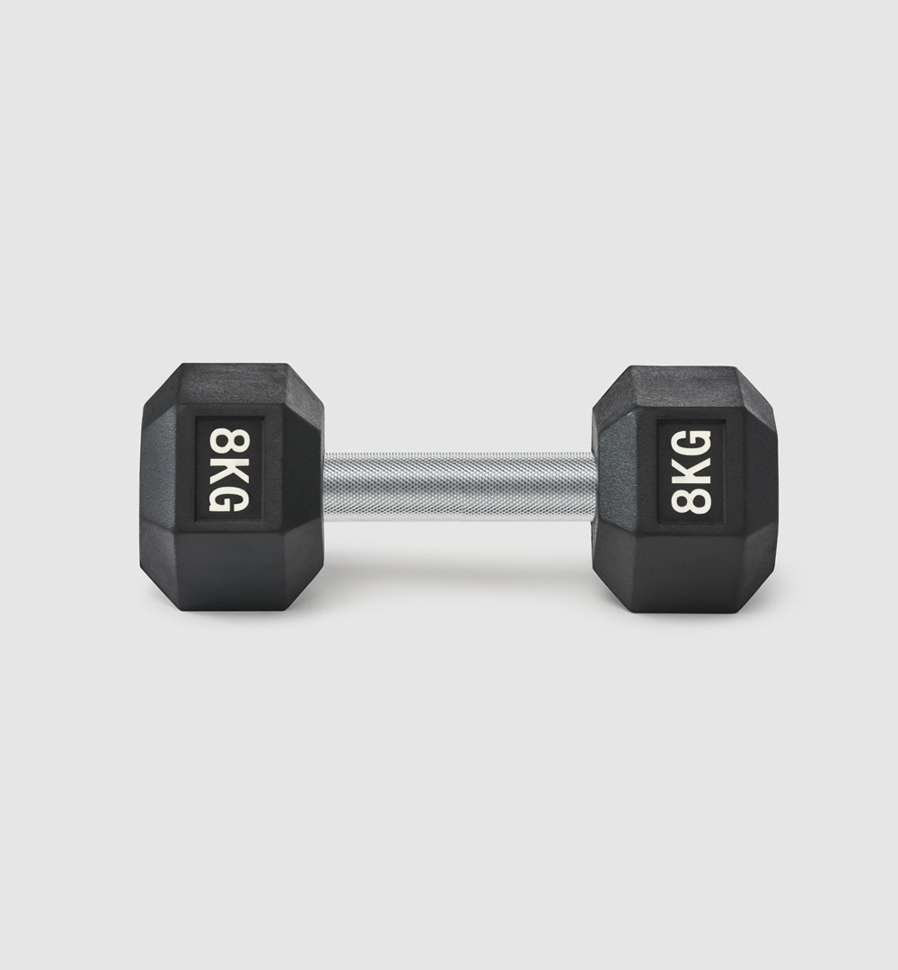 Premium Rubber Hex Dumbbell