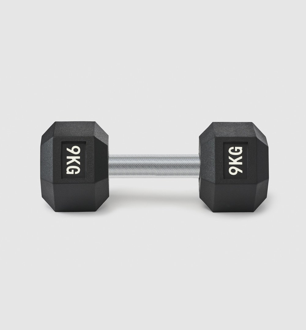 Premium Rubber Hex Dumbbell