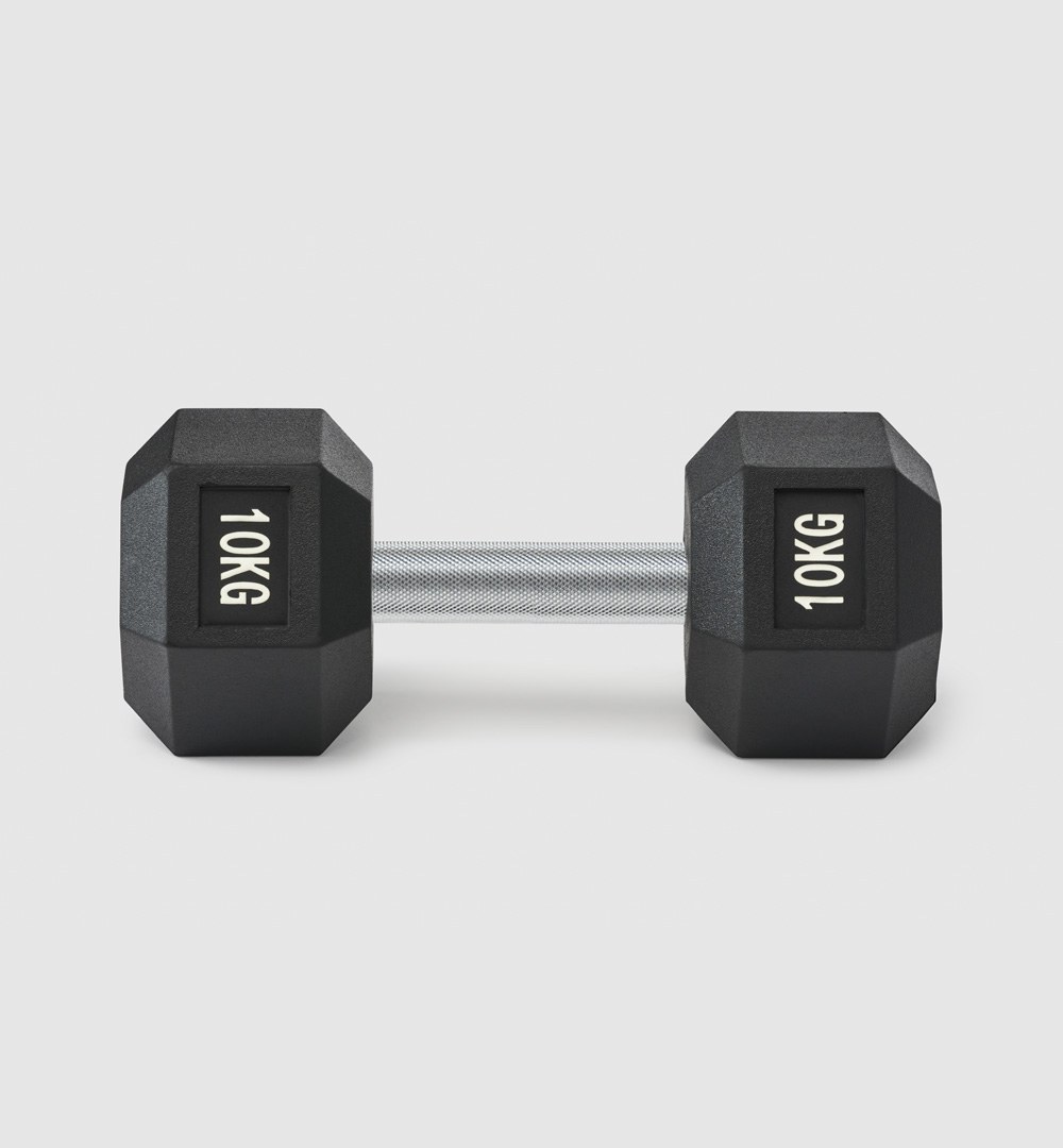 Premium Rubber Hex Dumbbell
