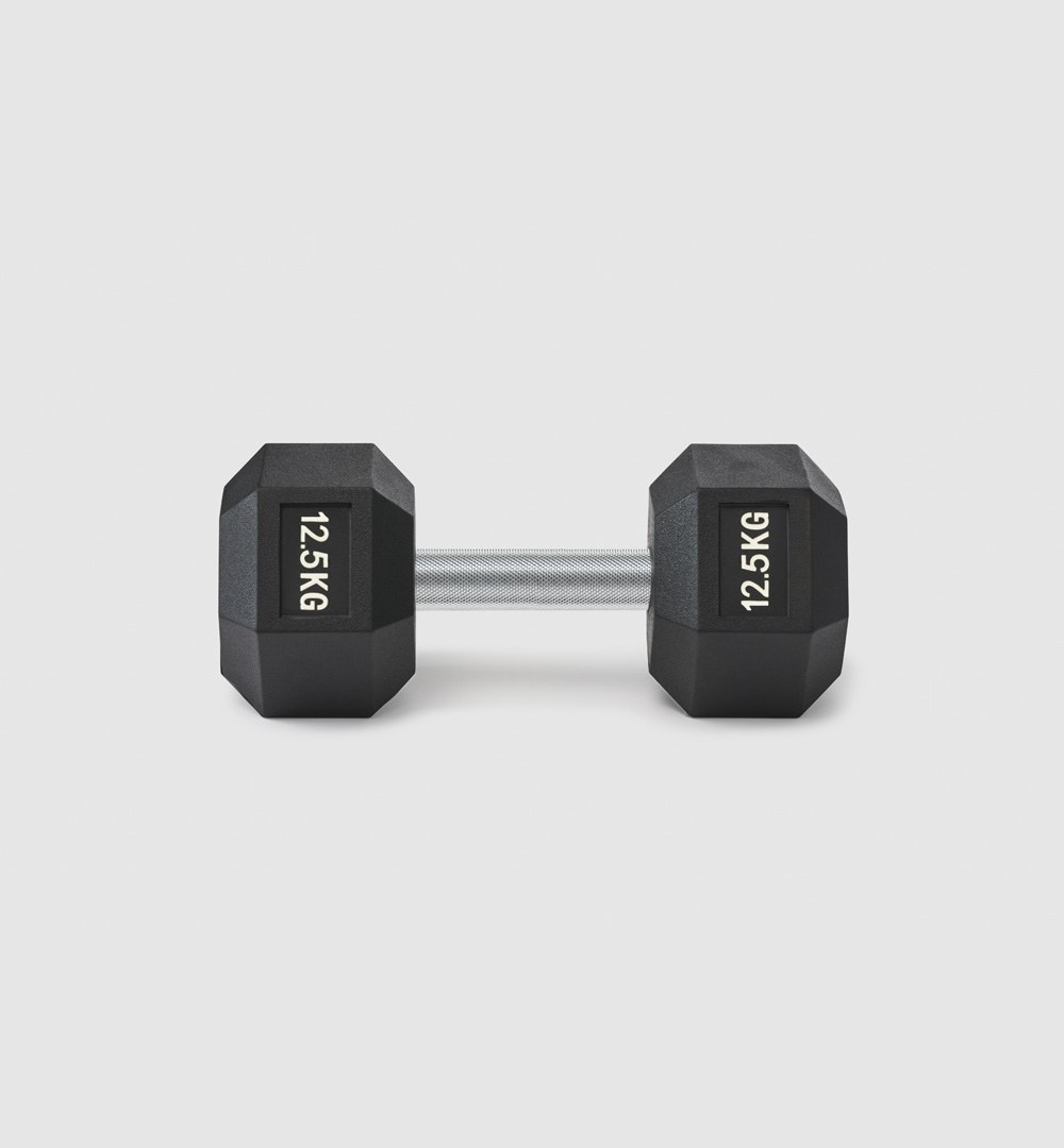 Premium Rubber Hex Dumbbell
