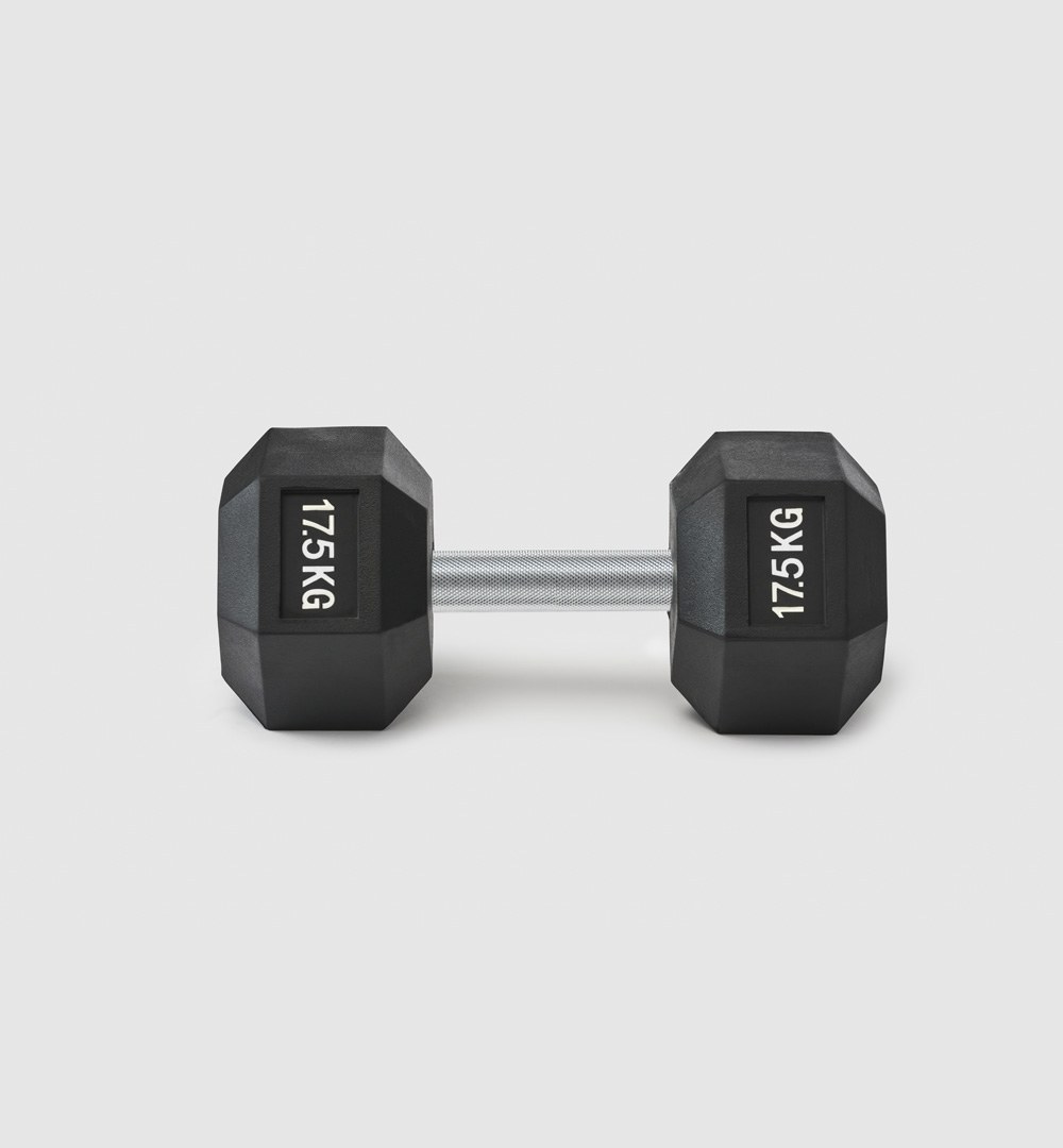 Premium Rubber Hex Dumbbell
