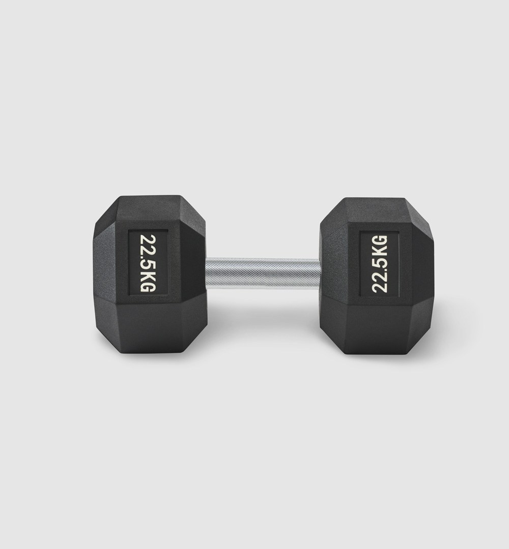 Premium Rubber Hex Dumbbell