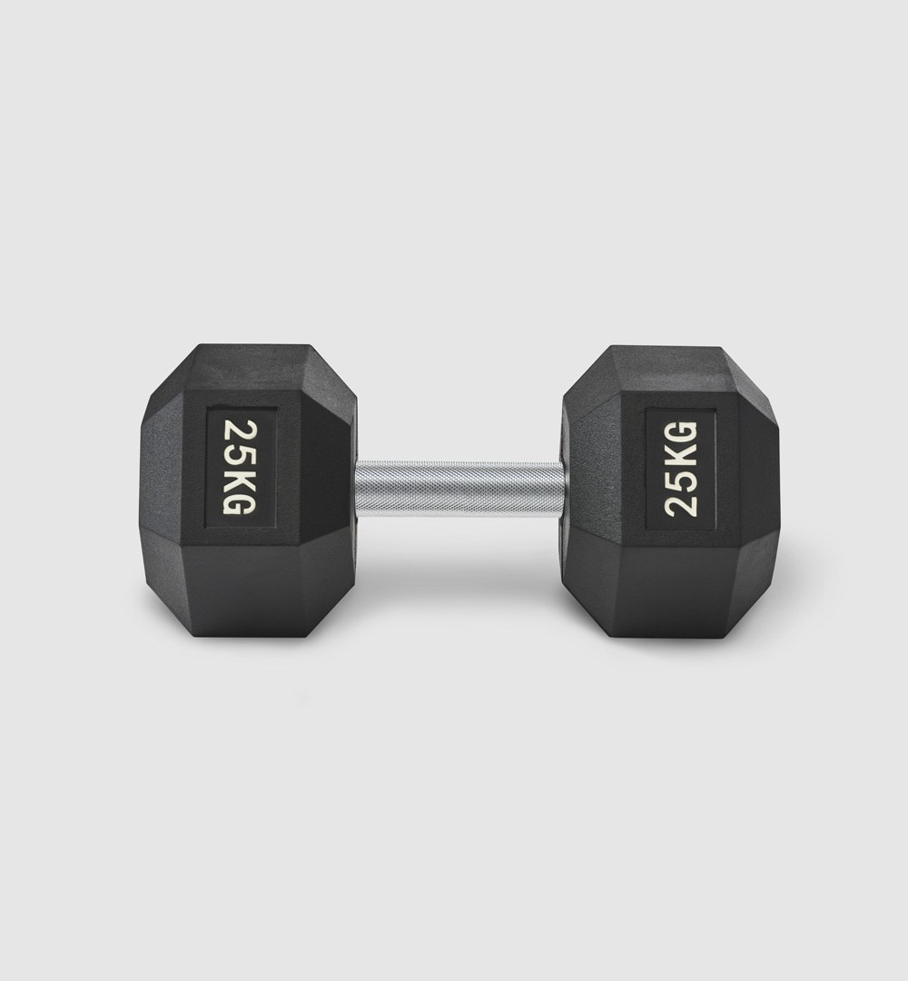 Premium Rubber Hex Dumbbell