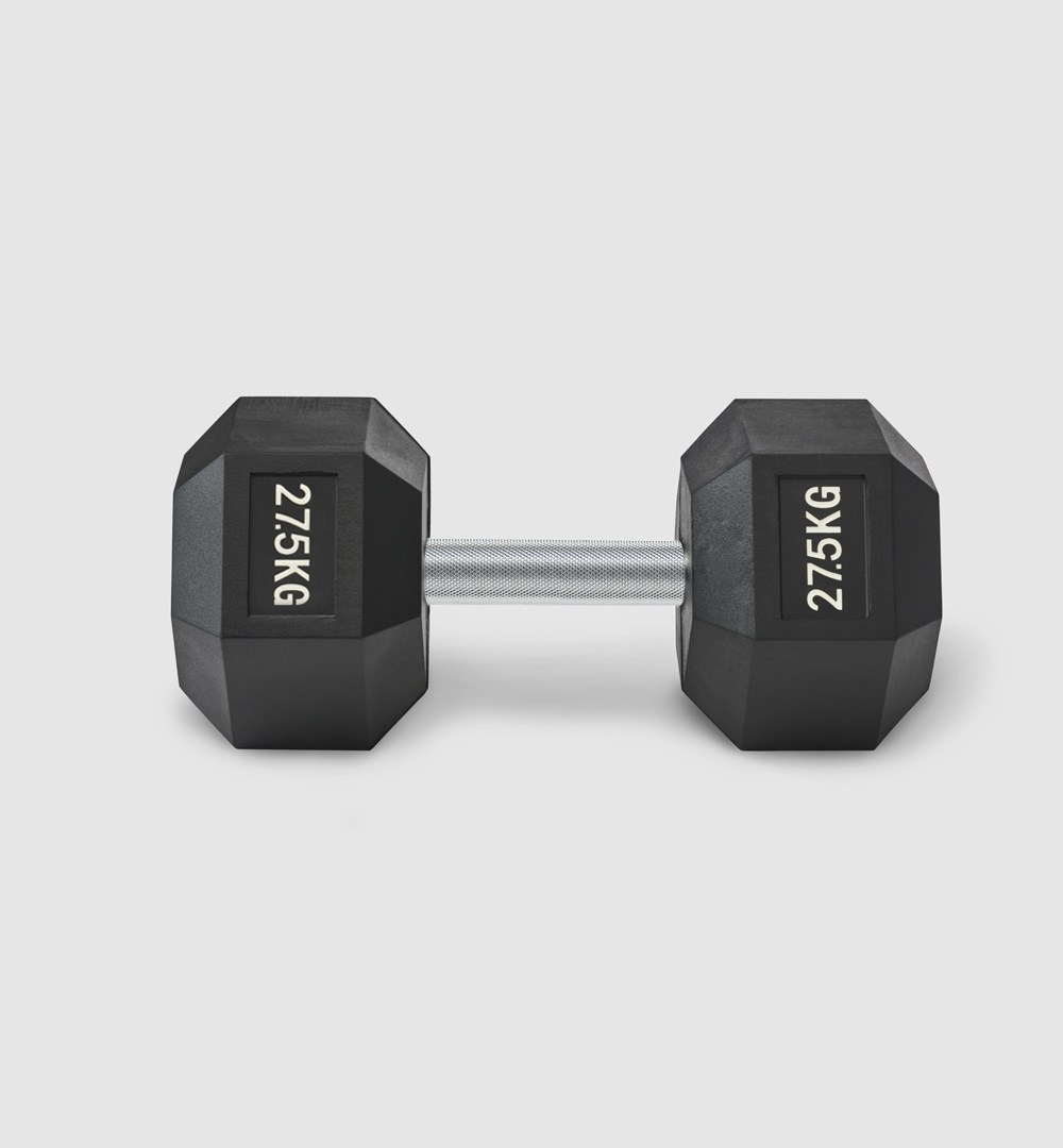 Premium Rubber Hex Dumbbell