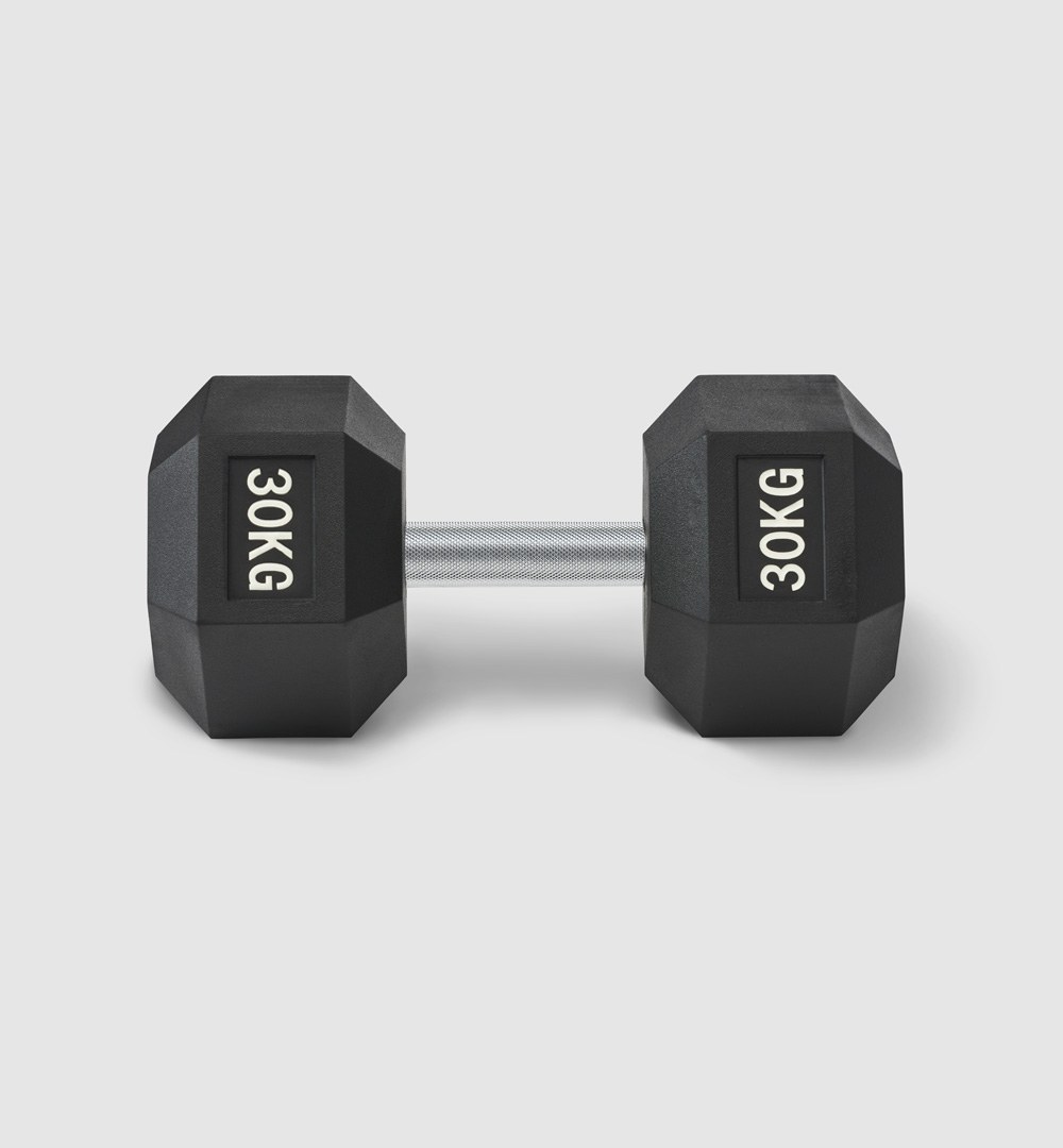 Premium Rubber Hex Dumbbell