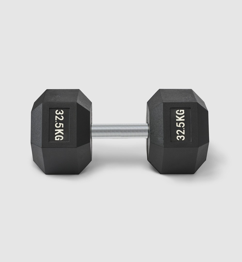 Premium Rubber Hex Dumbbell