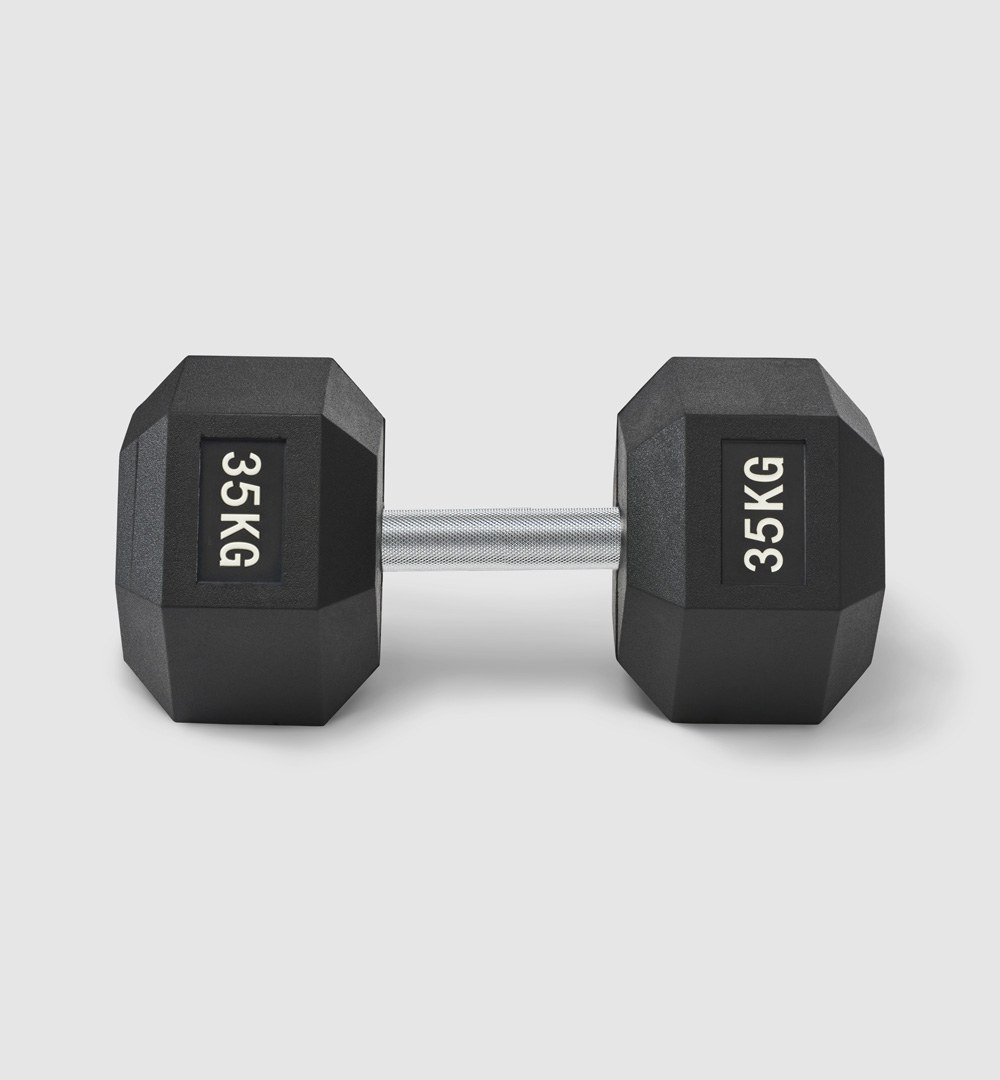 Premium Rubber Hex Dumbbell
