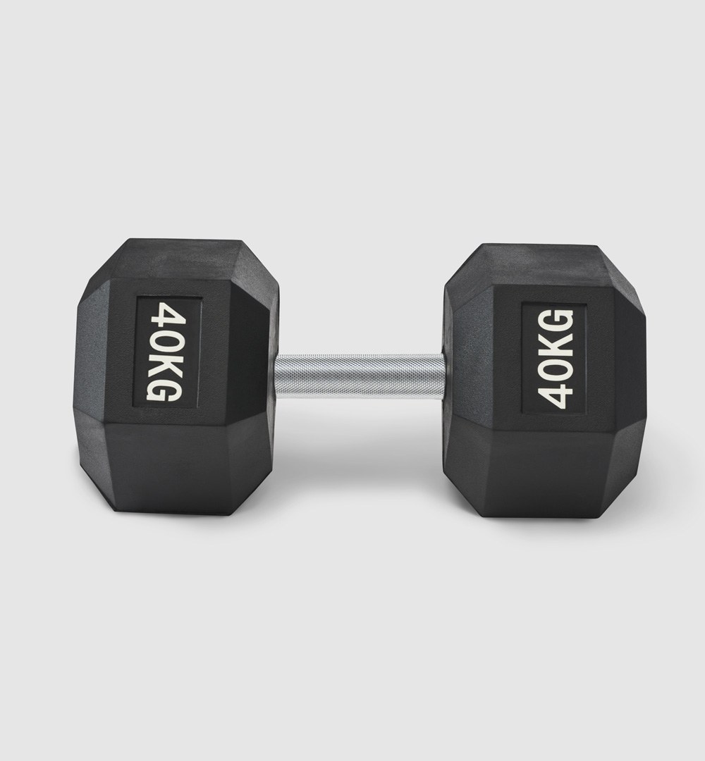Premium Rubber Hex Dumbbell