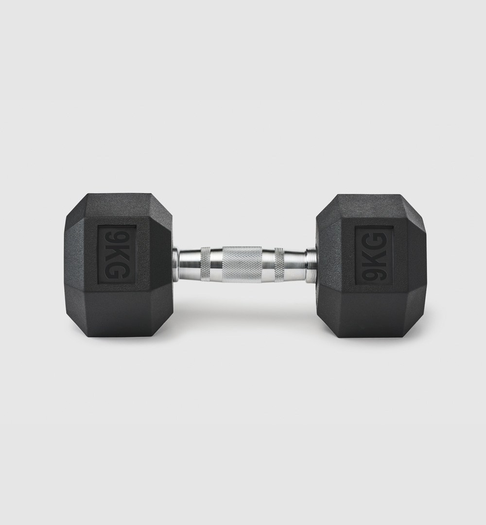Rubber Hex Dumbbells