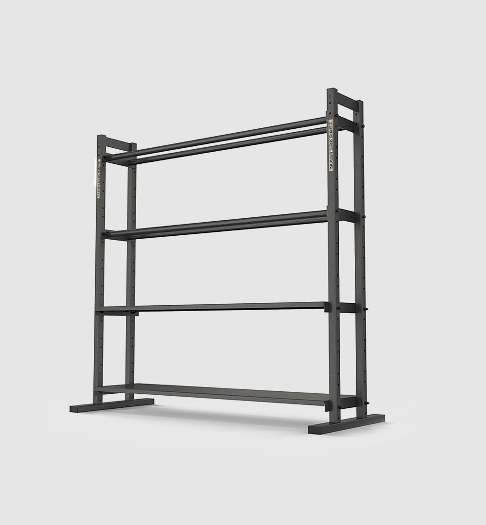 Modular Storage Rack - Complete (2/Dual Pipe, 2/Flat Shelf)