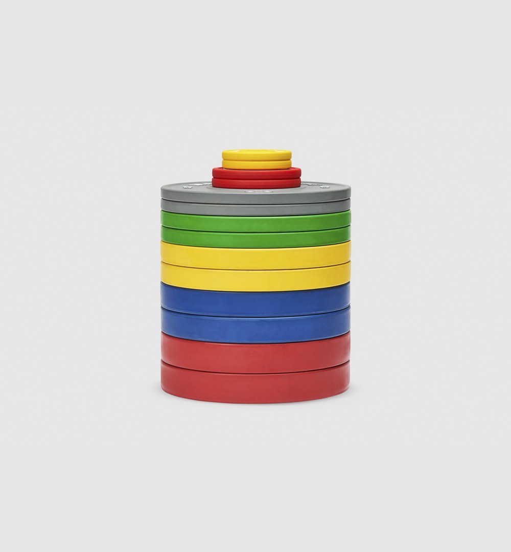 Coloured Bumper Plates (Set of 10) - 150kg