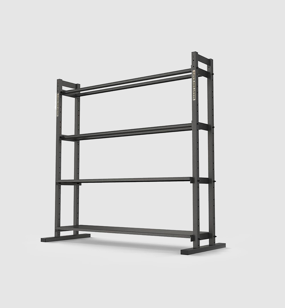 Modular Storage Rack - Complete (2/Dual Pipe, 2/Flat Shelf)